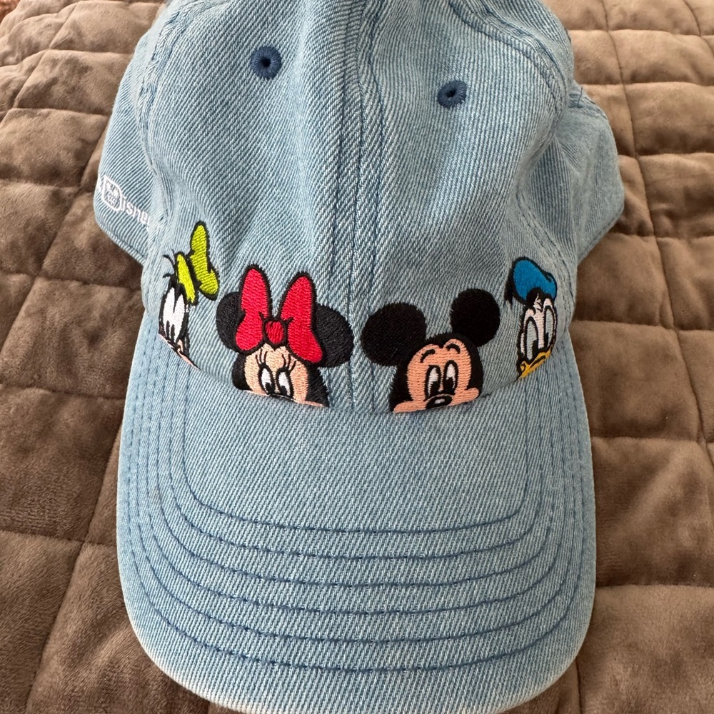 Disney Mickey and Friends Adjustable Denim Baseball Hat